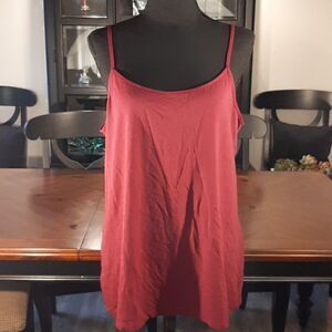 Time and Tru XXL Maroon Tank Top